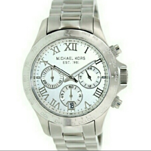 Michael Kors Jewelry - Michael Kors women silver Chronograph watch